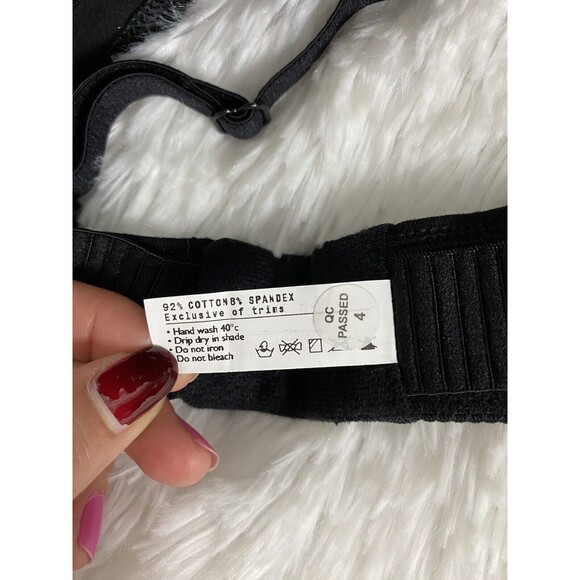 Enamor Perfect Shaping Bra 38B Black Wireless Strapless High Coverage Non Padded - Picture 4 of 11
